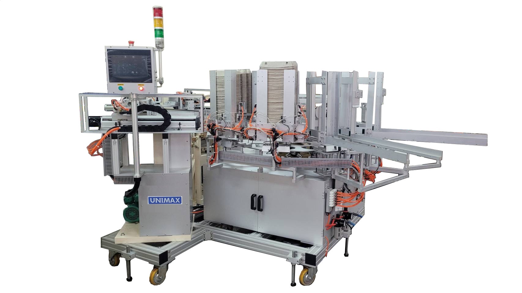 Paper Pulp Egg Carton / Box / Tray Automatic Labeling Machine with Automatic Feeding X-Table Robot